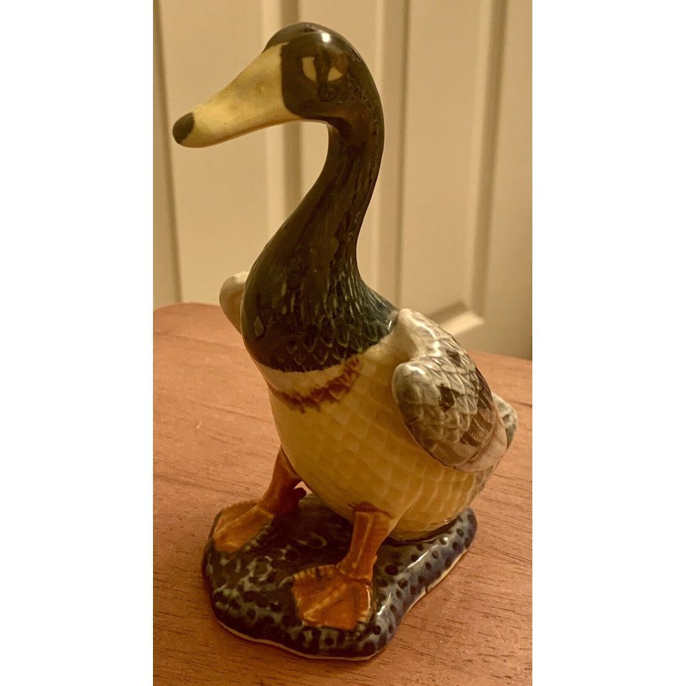 Vintage Mallard Duck Figurine - Hand Painted Occupied‎ Japan 6"